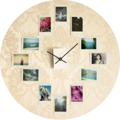 horloge de polaroid