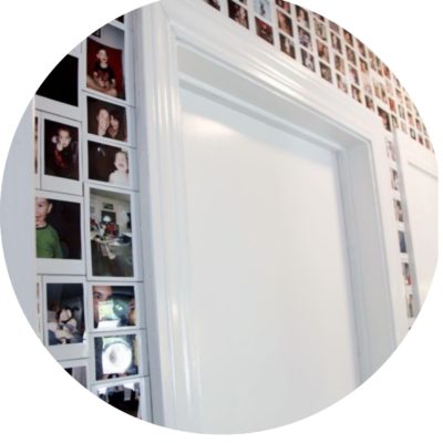 mur de polaroid