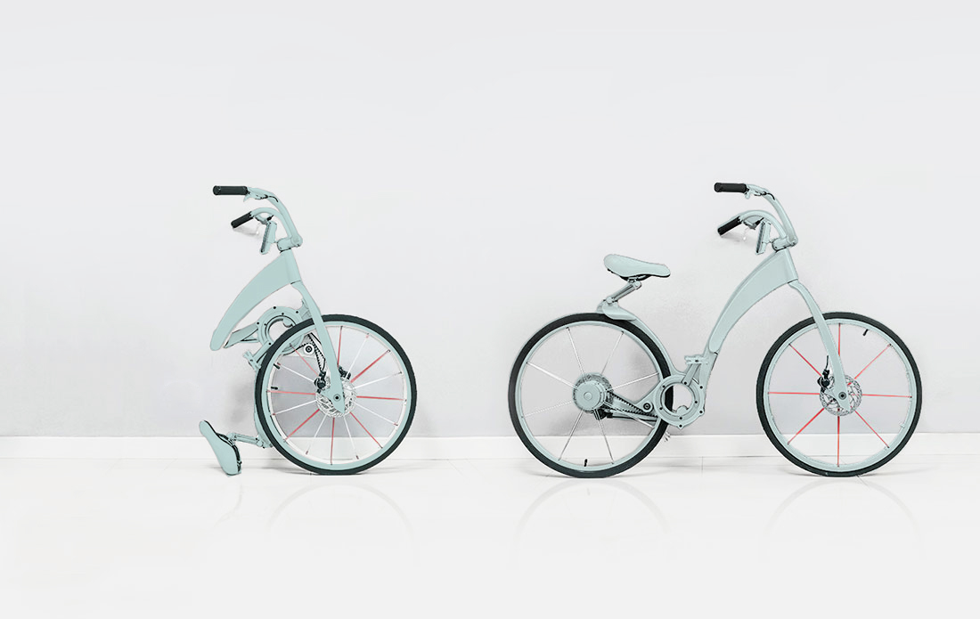 premier vélo électrique vélo indra bleu