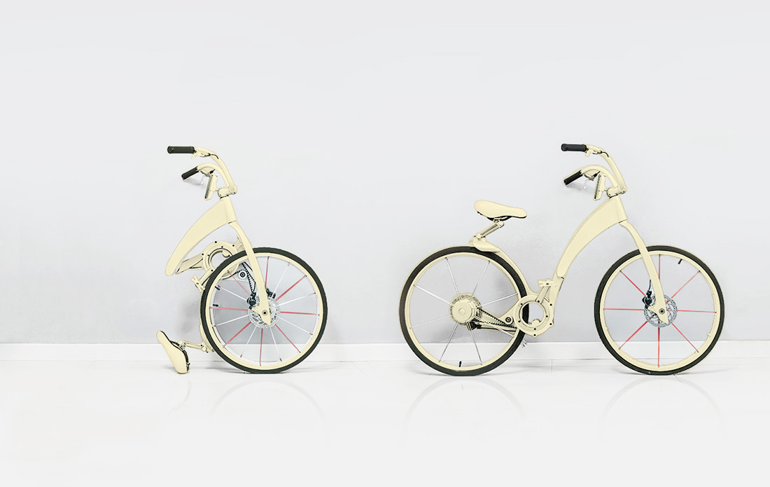 premier vélo électrique velo indra jaune