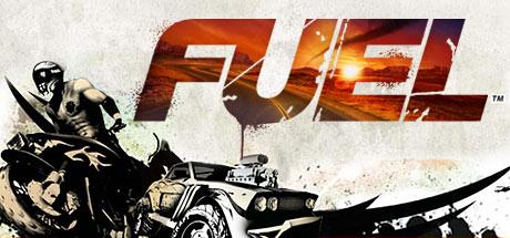 Affiche officielle du jeu Fuel avec une voiture de rally