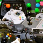 Photo de consoles de jeux ancienne