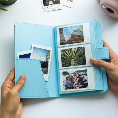 mini album photos polaa bleu