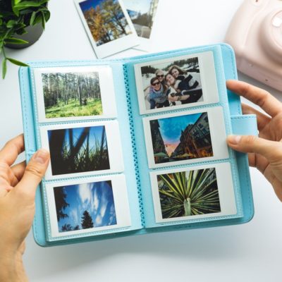 mini album photos polaa bleu