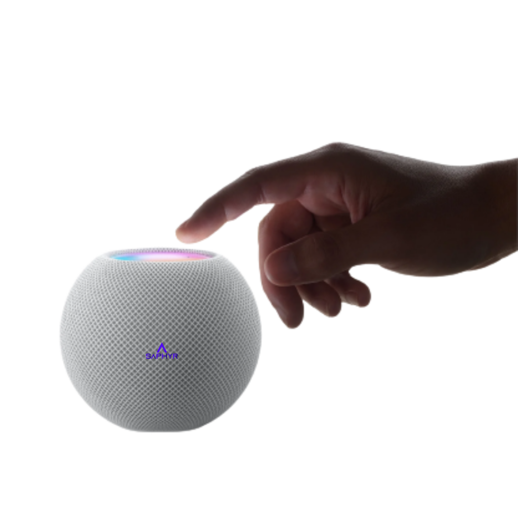 Touché de la mini enceinte intelligente Micro Saphyr