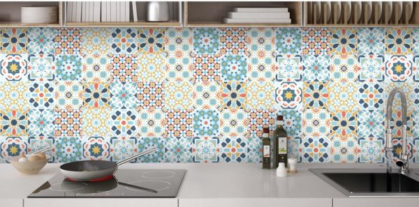 Carreaux de ciment antique multi
