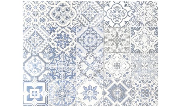 Carreau de ciment antique bleu