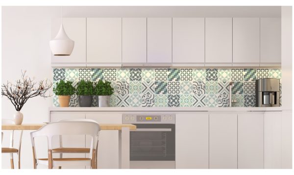 Carreaux de ciment moderne vert